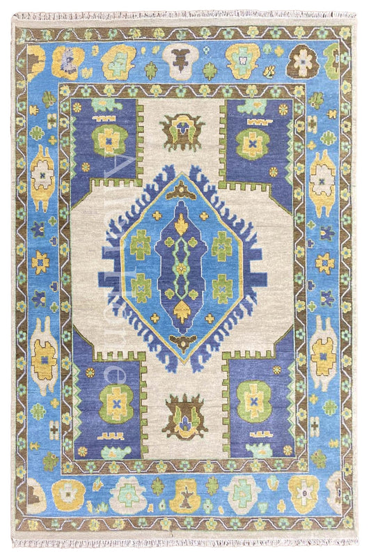 Angel Hand-Knotted Wool Area Rug
