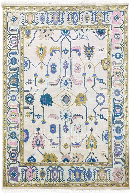 Loraine Hand-Knotted Wool Area Rug