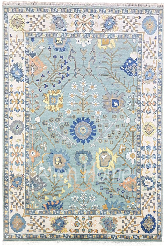 Morgat Hand-Knotted Wool Area Rug