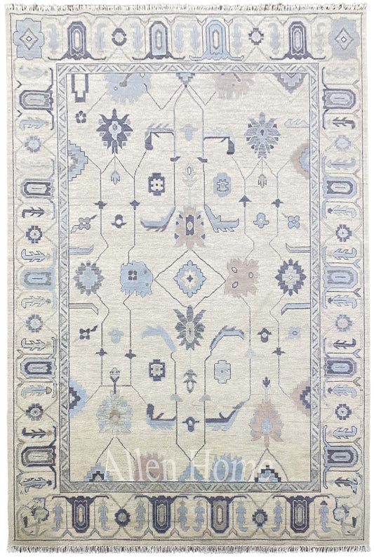 Olivia Hand-Knotted Wool Area Rug